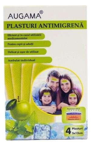 Plasturi antimigrena Augama 4 buc/cutie