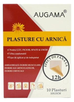 Plasturi cu arnica 10x15cm Augama 10 buc/cutie
