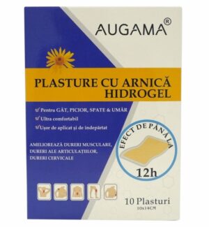 Plasturi cu arnica si hidrogel 10*14cm Augama 10 buc/cutie