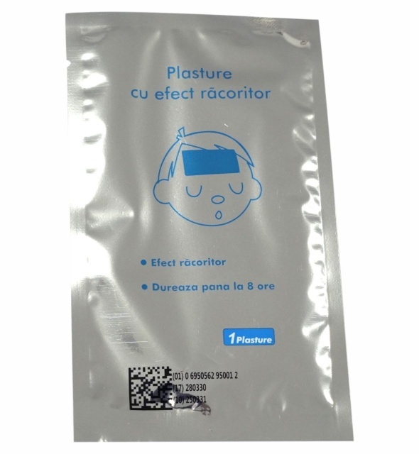 Plasturi cu efect racoritor pentru copii Augama 4 buc/cutie