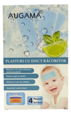Plasturi cu efect racoritor pentru copii Augama 4 buc/cutie