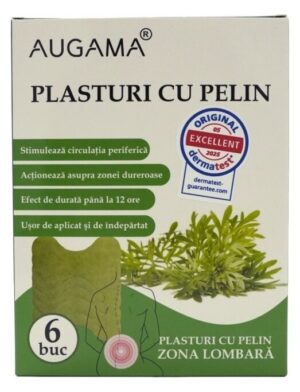 Plasturi cu pelin pentru zona lombara Augama 6 buc/cutie