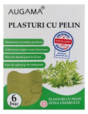 Plasturi cu pelin pentru zona umarului Augama 6 buc/cutie