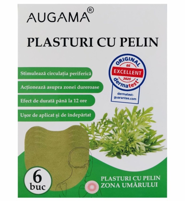 Plasturi cu pelin pentru zona umarului Augama 6 buc/cutie