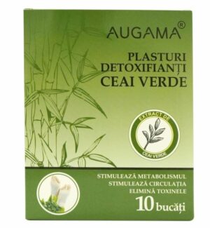 Plasturi detoxifianti cu ceai verde Augama 10 buc/cutie