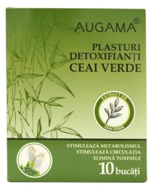 Plasturi detoxifianti cu ceai verde Augama 10 buc/cutie