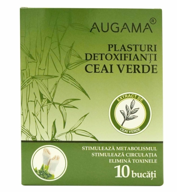 Plasturi detoxifianti cu ceai verde Augama 10 buc/cutie