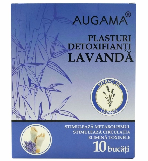 Plasturi detoxifianti cu lavanda Augama 10 buc/cutie