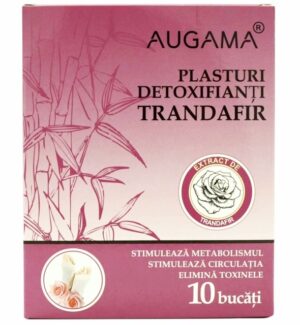 Plasturi detoxifianti cu trandafir Augama 10 buc/cutie