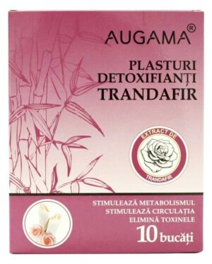 Plasturi detoxifianti cu trandafir Augama 10 buc/cutie